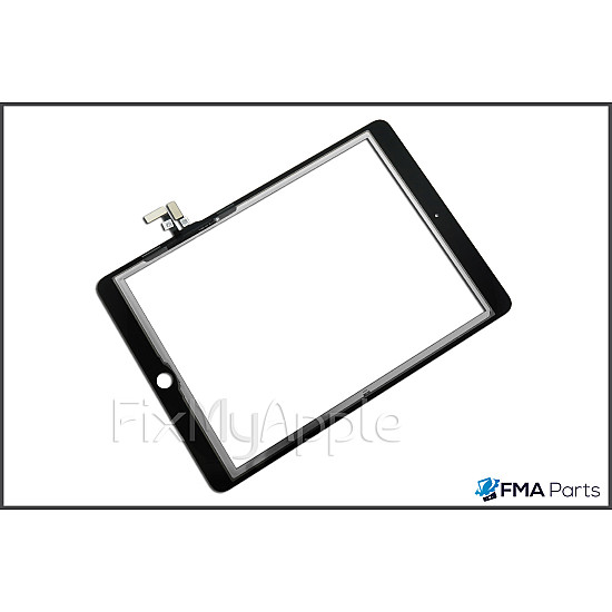 Glass Touch Screen Digitizer - Black (With Adhesive) for iPad Air / iPad 5 (2017)